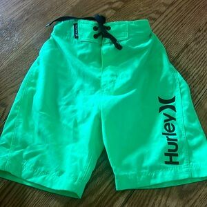 Boys Hurley Neon Green Board Shorts